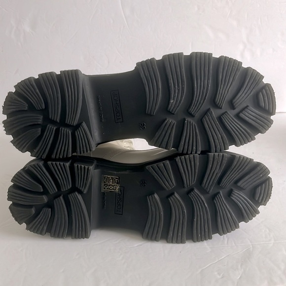 Topshop Leather Women’s Ava Platform Lace Up Combat Boots Size 39 or 8.5US - Picture 6 of 10